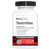 Novex Biotech Testrovax, Best Testosterone Booster for Men - T Booster - Fenugreek & Ashwagandha - Increase Testosterone levels in 12 days*, 30-Day Supply