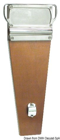 Support moteur balcon poupe inox pour stocker l'annexe de voilier