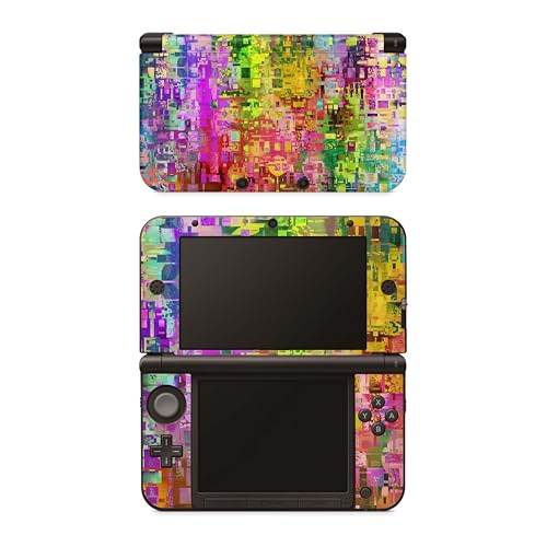 Skins4u Schutzfolie Skin kompatibel mit Nintendo 3DS, 3DS XL, New 3DS XL, Vinyl Aufkleber, Anti Kratzer Folie, selbstklebend, Sticker Set (Abstract, Nintendo 3DS XL)