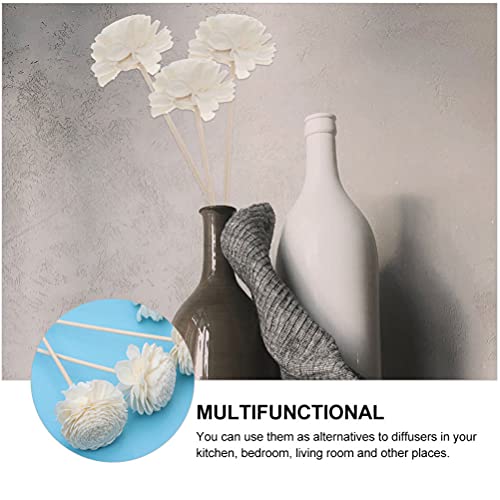Cabilock Bastões Difusores de Madeira com Flor de Rattan Bastões de Óleos Essenciais Aromas Difusore