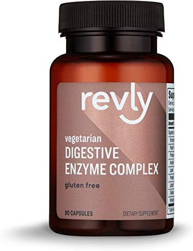 Amazon Brand - Revly Digestive Enzyme Complex, Supports Healthy Digestion, 45 Servings, 90 Count (Pack of 1)