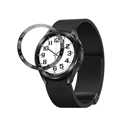 AISPORTS Bezel Ring Compatible for Samsung Galaxy Watch 6 Classic 47mm Bezel Loop Adhesive Cover Anti Scratch Stainless Steel Metal Bezel Styling Protective Case Cover for Galaxy Watch 6 Classic 47mm by AISPORTS - Used condition - Image 3