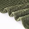 Puncuntex Flannel Fleece Throw Blanket Olive Green 50"×60" #4