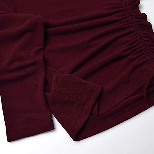 Image of Mirawise Girls Casual Long Short Shirts Tunic Tops Tee Shirt T-Shirts Side Tie Blouse 4-13 Years