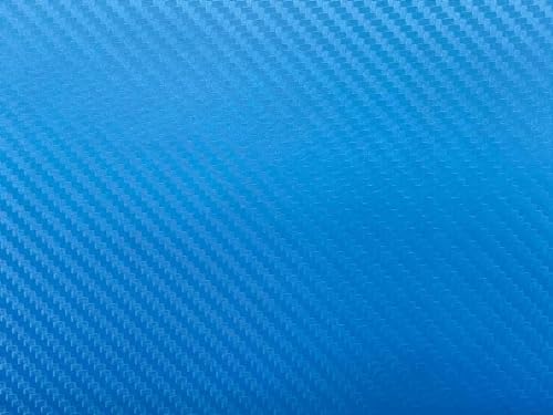 Image of HOME13 Metallic Blue 3D Carbon Fiber Vinyl Wrap Sefl Adhvise Car DIY Wrap Sheet Roll Film Sticker Decal Rated for Automotive Use (12 x 360)