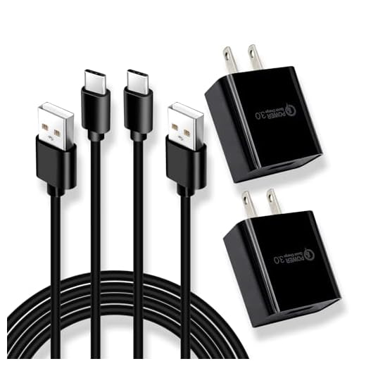 2 Pack 5V3A USB Charger for Motorola Razr/Razr Plus 2023,Mote Edge 2022,G Power 5G 2026 2025 2024,G Pure,G Play,One Ace,One 5G,Motorola G 5G/G Stylus 5G 2022/2023 Phone 10ft Type C Charging Cable