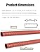High Temperature Silicone Ducting Hose - Fire Retardant Fiberglass Flexible Duct with Steel Wire Reinforcement for Ventilation(15.2cm/5.98in,100cm/39.37in)
