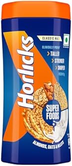 Horlicks Nutrition Drink Jar - 500 g - Classic Malt - Clinically Proven to make kids Taller, Stronger, Sharper