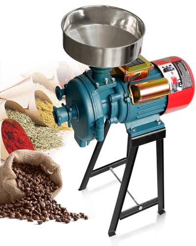 Image of NAIZEA Electric Grain Grinder Mill, 3000W 110V Commercial Spice Wheat Grinders, Flour Corn Mills w /Funnel,Corn Grinders Machine for Corn, Wheat, Rice, Cereals(Dry Cereals Grinder)