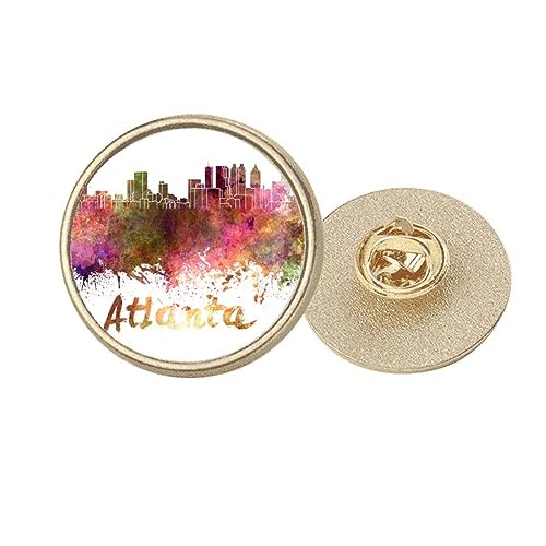 Broche ronde Atlanta America pour personnaliser un vêtement uni