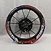 PPLAU Pegatinas de Ruedas para Honda CBR650F Motocicletas Pegatinas Rueda Impermeable Reflective Rim Calcomanías Frente y Trasero Custom Rim (Color : B10-01W-N129)