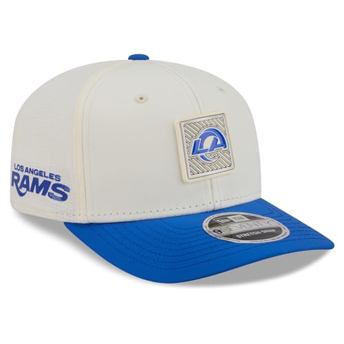 New Era Mens Cream/Royal Los Angeles Rams 2026 NFL Training Camp 9SEVENTY Adjustable Hat