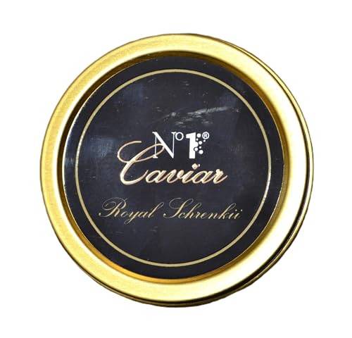 N°1 Caviar/Kaviar Royal Schrenckii, 30g Dose, Amurstör, schwarzer Störkaviar – Malossol