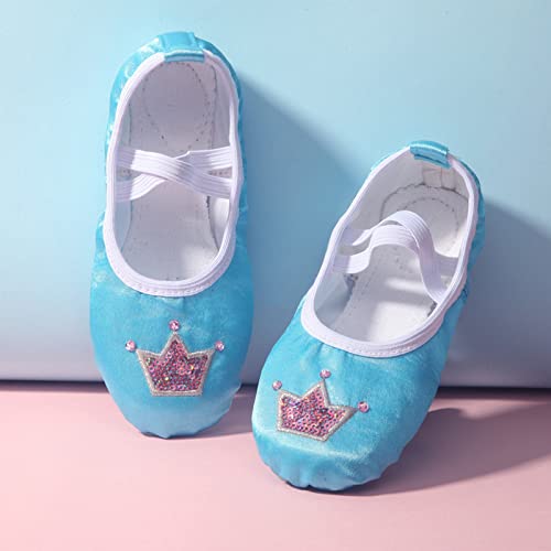 Ballet Slippers for Girls Ballet Shoes Boys Soft Leather Cute Dance Practice Shoes for Toddler/Little Kid/Big Kid3