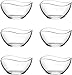 JANTI 6 ciotole in vetro da 310 ml, insalatiera vetro, coppette dessert, ciotole aperitivo, set aperitivo, ciotole cucina, coppe gelato
