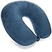 com-four® Almohada para el Cuello - Ardillas de Cuello Viajar - Cómodo cojín de Viaje para Tren, avión, Coche, autobús, Barco (Azul)