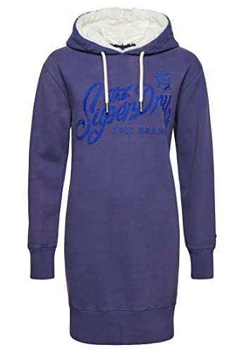 Superdry Damen „Pride in Craft“-Kapuzenkleid Frontier Blau 34