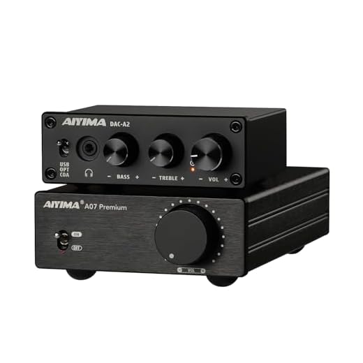 AIYIMA DAC A2 Decoder with Bluetooth Support LDAC/aptX-HD and AIYIMA A07 TPA3255 Power Amplifier 300w+300W Class D Amp Bundle