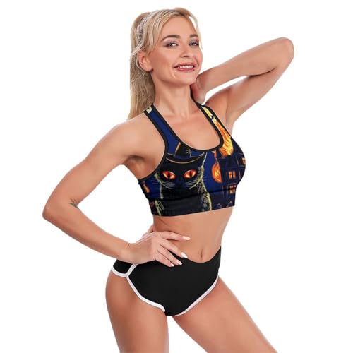 Women Girls Comfort Fit Sports Bras Racerback Athletic Tops Tops Shirts4