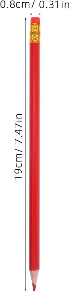 PATIKIL Matite Esagonali Rosse E Blu - Confezione Da 12 Matite A Doppia Punta HB In Legno - Ideali Per Scuola, Ufficio E Disegno Tecnico - 2