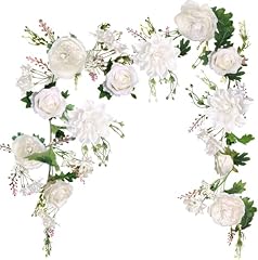 Ivory Peony Garland