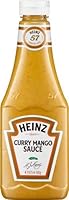 Huile de tournesol 27 %, eau, vinaigre, sucre, jus de mangue 4 %, lactosérum en poudre (lait), curry (coriander, cumin, moutarde, cumin croisé, piment, fenouil, fenugrec, poivre, gingembre, muscade, céleri, piment de Cayenne, romarin, persil, anis, g...
