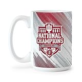 Indiana Hoosiers 2025 College Football National Champions 15oz Ceramic Mug – Commemorative CFP Title Sublimated Coffee Cup for IU Fans – Dishwasher & Microwave Safe Crimson and White Memorabilia