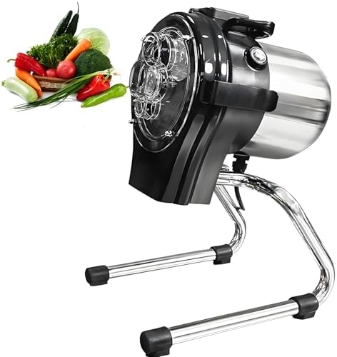 Commercial Electric Vegetable Cutter, 110W 6000 RPM Scallion Shredder, Adjustable 1-5mm Thickness for Green Onion, Chili, Leek, Easy Clean & Safe Kitchen Tool