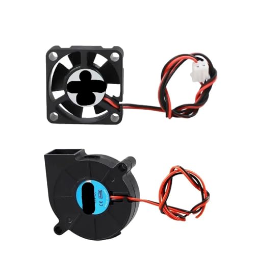 Ventilador de aire for impresora 3D Anet A8, A6, 5015, 4010 y 3010, 12 V, 24 V, ultrasilencioso, con cojinetes de aceite, 7500 RPM, turbo pequeño. distintivo(5010 Fan(30CM),24V)
