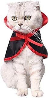 LAWOHO Pet Costume, Halloween Christmas Holiday Cosplay Party Vampire Cloak Pet Apparel, Cute Puppy Cat Dress Up Accessories