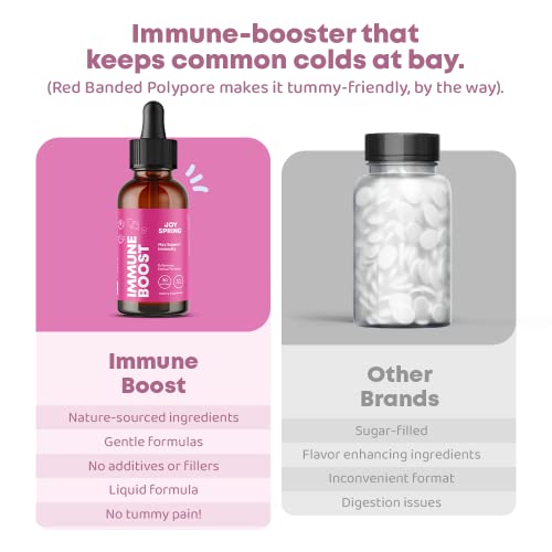 Joyspring Toddler Immune Support Liquid - Immune Booster For Kids And Calm Gummies - Kids Mood Support Supplement #TOP6