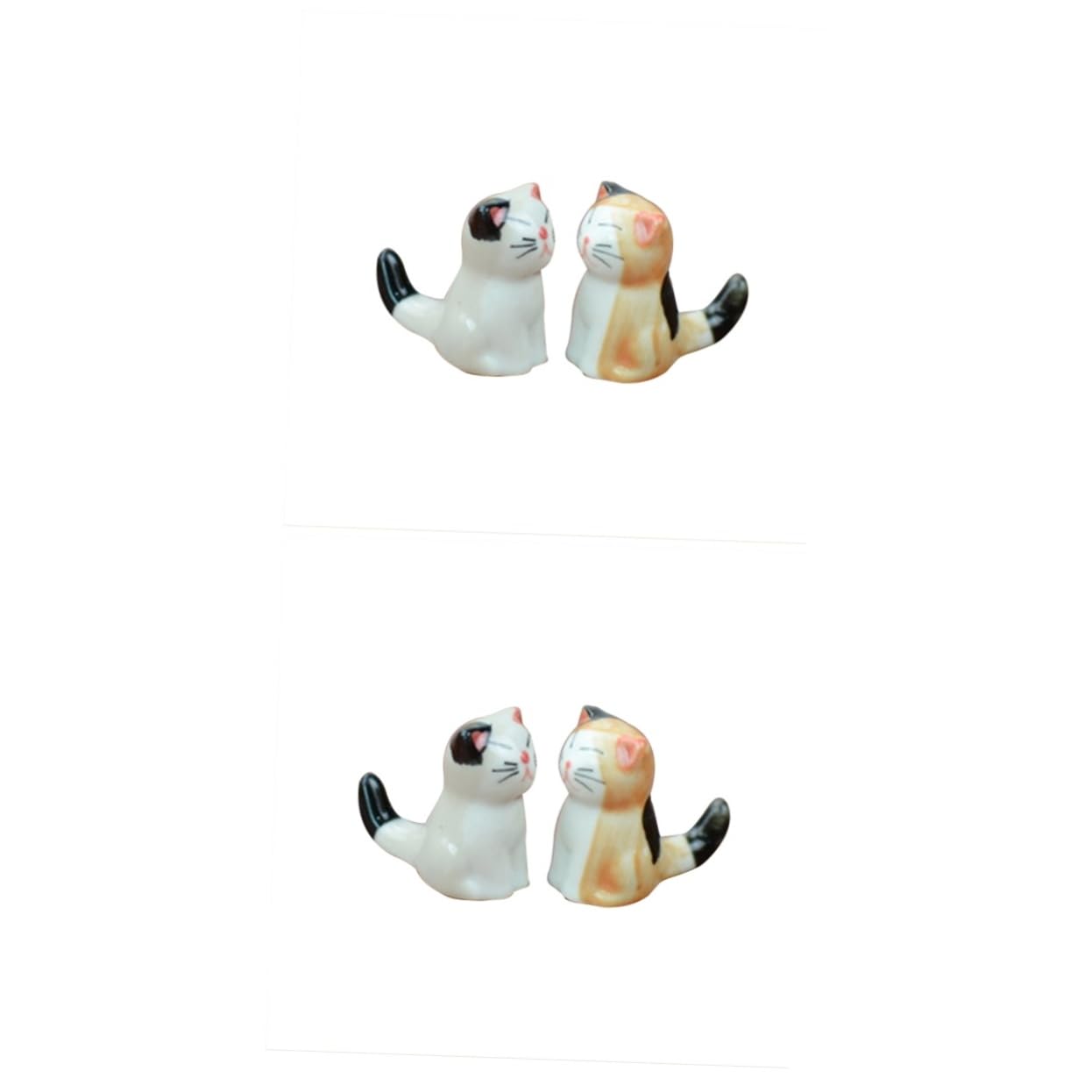 HOMSFOU2pcs Ceramic Chopsticks Holder Chopstick Stand Rest Japanese Chopstick Rest Scoop Ladle Rest Kitchen Spoon Holder Braces Holder Coffee Spoon Rest Spoon Plate Animal