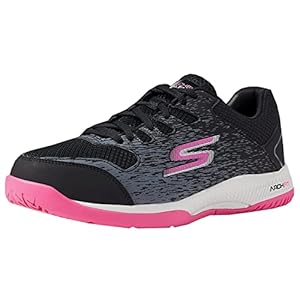 Skechers Women’s Viper Court-Athletic Indoor Outdoor Pickleball Shoes with Arch Fit Support Sneakers