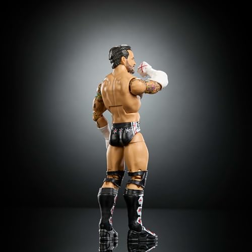 Figura WWE Elite CM Punk Mattel de 15cm con accesorios coleccionables 5
