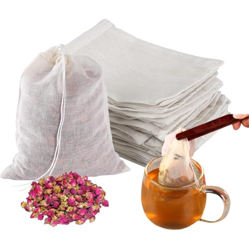 Hsyadazi 6 bolsas de leche de nueces de 20 x 30 cm, filtro de malla fina de nailon, algodón, bolsa de nueces, bolsa de cerveza con cordón, paño de malla fina, reutilizables, para exprimidor de frutas,