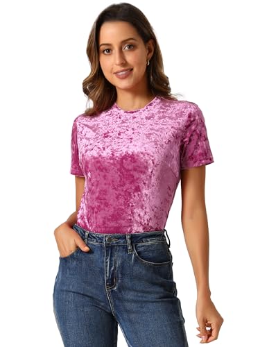 T-shirt de Noël en velours Allegra K pour éviter les pulls inconfortables qui grattent
