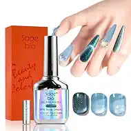 Cat Eye Gel Nail Polish, 15ml Magnetic Gel, High-Gloss Finish, Long-Lasting, DIY Manicure Kit with Magnet Stick, Stunning 3D Magnetic Effect, 04