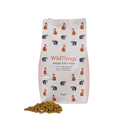 WildThings Badger & Fox Food - With Added Vitamins & Minerals Delicious & Crunchy Texture Promotes Good Dental Health (2kg)