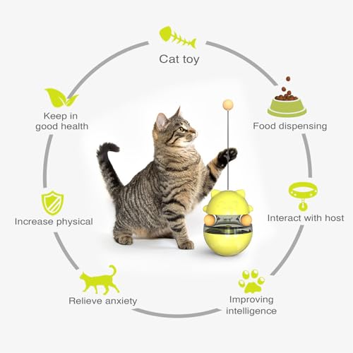 Jouet boule transparente pour chat avec puzzle éducatif et distributeur - 6
