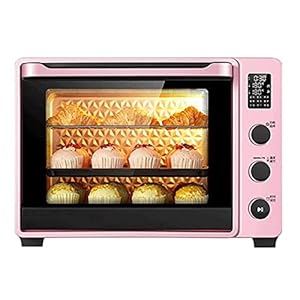 oven Mini-ovens Elektrische mini-oven-roze Huishoudelijke commerciële temperatuurregeling 40L Uitbreiding Dubbele deur Multifunctionele elektrische oven