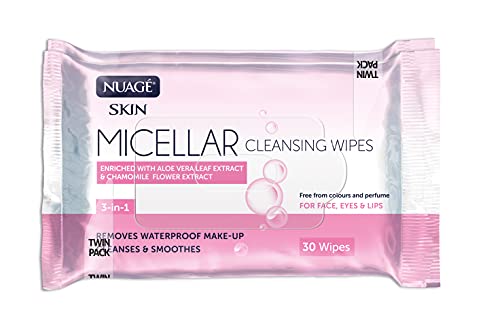 Nuage Micellar 3 in 1 Cleansing Wipes, Twin Pack