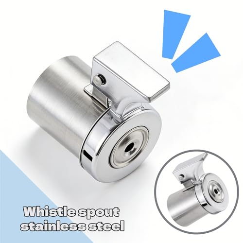 CMOQQLAI Pot Whistle Loud Kettle Whistle Tip Boiling Pot Stainless Steel Teapot Spout for Stovetop Gas Electric Range and Camping Outdoor Kitchen Use