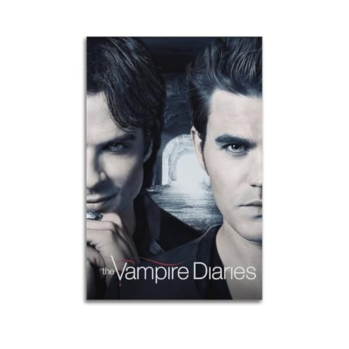 GVMRFCDD The Vampire Diaries Damon And Stefan Poster esthétique sur toile pour salon, chambre à coucher, 20 x 30 cm, style sans cadre