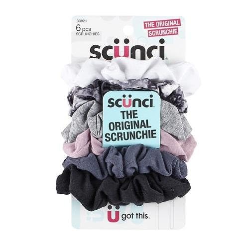 Scrunchies 6 ct élastique cheveux femme chouchou tissu pour tresse