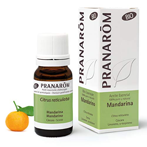 PRANARÔM Olio Essenziale di Mandarino Bio - Aromaterapia, Anti-Stress e Rilassante Naturale - Supporta il sistema respiratorio - Ideale per Diffusore e Massaggi - 10ml