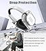 Clangpeony Case for Nothing Headphone 1,2IN1 Clear TPU Ear Cups Cover & PC Headband Cover, Shell Covers Replacement Shockproof/Washable/Dust-Proof/Scratch-Resistant for Men Women (Clear)