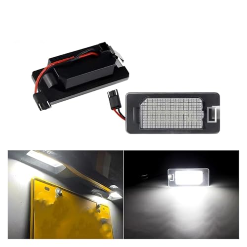 Luces LED de matrícula Fiat 500x lámparas blancas traseras coche 2014-2019 2