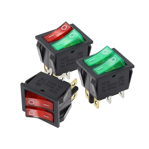 Interruptor de barco KCD6 de 6 pines para sustituir mandos desgastados con indicador 3