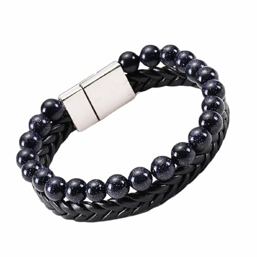 Bracelet œil de tigre en cuir marron parfait pour affirmer votre style au quotidien