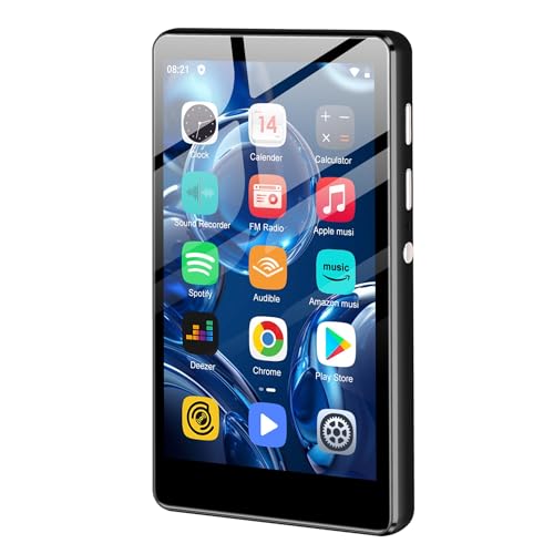SWOFY 80GB MP3 Player with Bluetooth and WiFi - M503Pro Music Player with Spotify,Pandora,Amazon Music, 4.0-inch Touch Screen Android MP4 MP3 Player for Kids with Libby,Audible,Spotify Kids,FM Radio